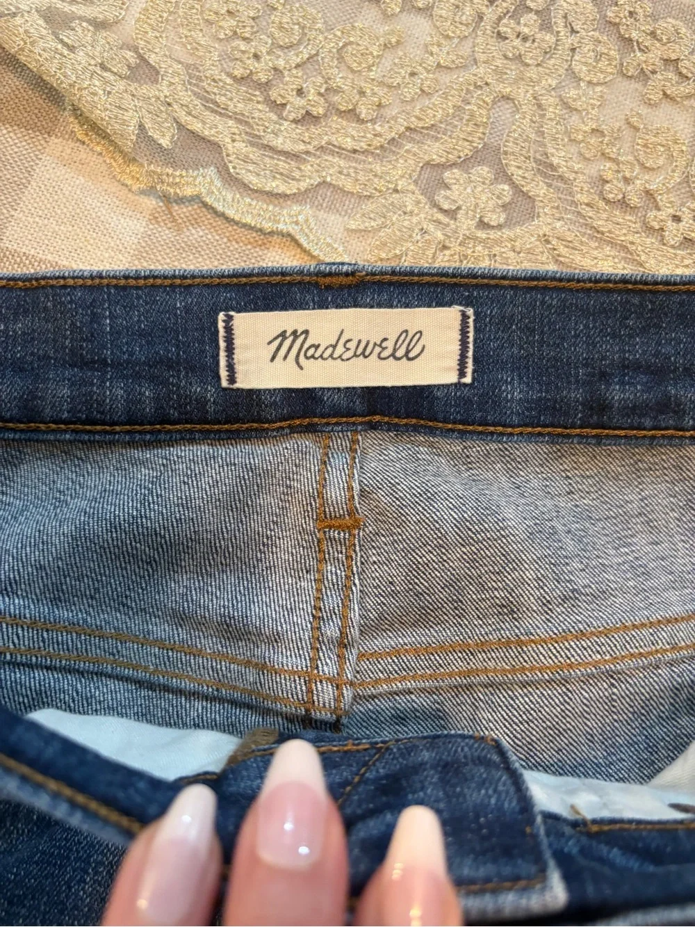 Madewell High-Rise Cut-Off Denim Shorts | Size 29 Raw Hem Premium Stretch Denim